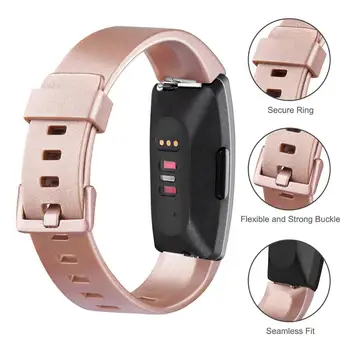 Baaletc Pakeitimo Juostos Fitbit Įkvėpti hr Smartwatch Pakeitimo Riešo Dirželis Fitbit Įkvėpti Apyrankę Paprasto Spalvos