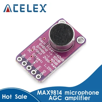 MAX9814 Mikrofonas AGC Stiprintuvo Valdybos Modulis Auto Gain Control Programuojami Ataką ir Išlaisvinti Santykis Mažai THD