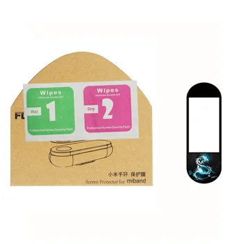 Mi Juosta 4 Raštas Filmas Xiaomi NFC Mi Juosta 4 Screen Protector For Xiaomi Miband 4 Raštas Pantalla MiBand 4 Spalvingas Filmas