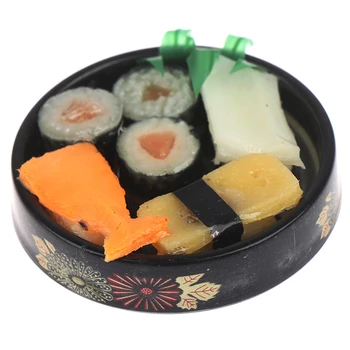 Naujas Maisto Janpanese Sushi Ryžiai Apsimesti, Maisto Lėlių Lėlių Dekoro Blyth Bjd Doll Virtuvės Žaislas Miniatiūriniai Lėlių Namelis