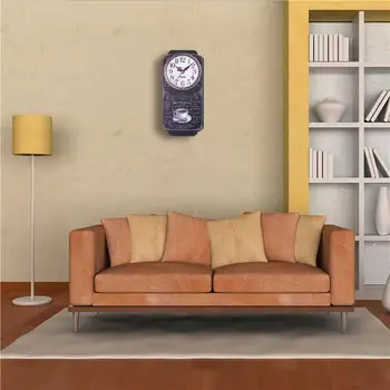 Retro Sieninis Laikrodis Europos Stiliaus Kabantys Sienų Dekoras Laikrodžiai 