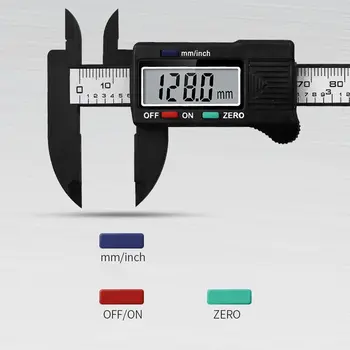 0-100mm Tikslumo Elektroninis Skaitmeninis LCD Vernier Suportas Priemonė, Liniuotės Matavimo Įrankiai, Matuoklis Kalibro Vernier