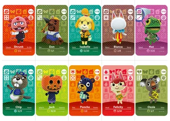 (091-120) Gyvūnų Kirtimo Kaimietis Kortelės Muffy Roald Felicity Molly NFC Žaidimas Kortelės, Duomenų Rinkimo NR Įjunkite Wii U