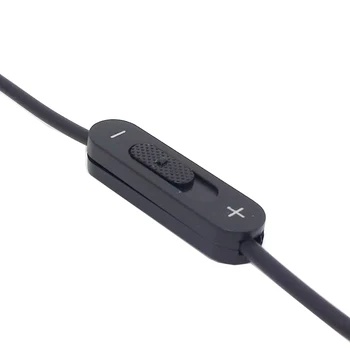 1 2 out 3.5 mm Stereo Male Dvigubo mono-3.5 mm Female Audio Ausinių Y Splitter Cable Apimties Jungikliu, Juodas