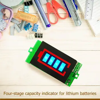1/3S Baterija Testeris BMS PCB Apsaugos Valdybos Ličio Baterijos Talpos Indikatorius Modulis 4.2 12.6 V V Galios Lygio voltmetras