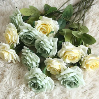 1 krūva netikrų Rožės Valentino Diena pristatyti vazos, namų dekoravimo reikmenys vestuvių dekoratyvinis pigūs Dirbtinės gėlės