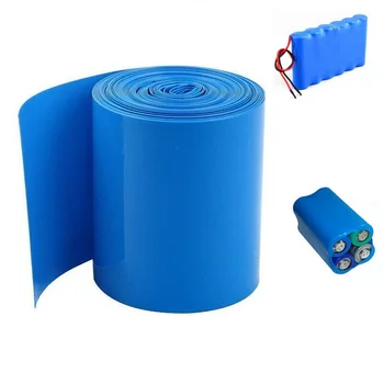 1 Metro Mėlyna PVC termiškai susitraukiantis vamzdelis RC baterija rankovės kondensatorius variklių vamzdis pakuotės LiPO NiMH NiCd vienodo dydžio 110mm-500mm