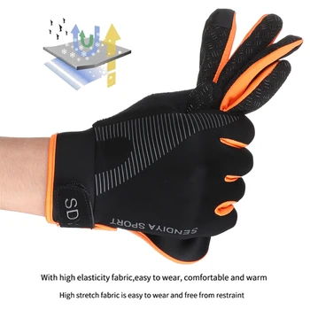 1 paar fietshandschoenen visą pirštą touchscreen handschoenen voor heren lt dames mountainbike sporto fietshandschoenen