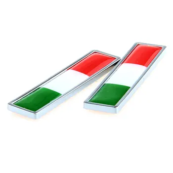 1 Pora Šalies Nacionalinės Vėliavos Italija Karšto Metalo Lipdukai Automobilio Stiliaus Motociklų Aksesuarų Ženklelis Etiketės, Emblemos Automobilių Lipdukai