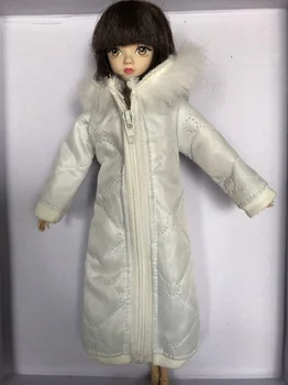1 psk Komplektus ilgos Žiemos Paltai Barbie originalo 1/6 bjd Doll Drabužiai kostiumas Striukė Priedai boneca casa da house mergina