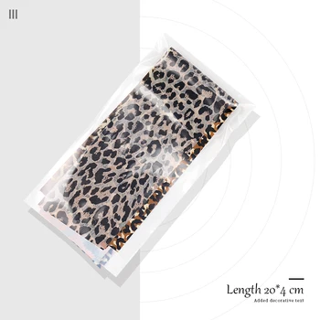 1 Roll Leopardas Spausdinti Nagų Lapų Perdavimo Slankiklį Lipdukas Žvaigždėtą Gyvūnų Lipnios Nagų Paketas Decal 3D Apdaila Patarimai Manikiūro