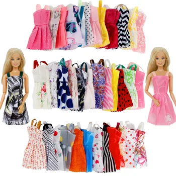 1 Set Barbies Lėlės Drabužiai ping Atsitiktiniai Lėlės Priedai Barbie Lėlės Batai, Sandalai, Batai, Akiniai, Mini Suknelė Rankinės