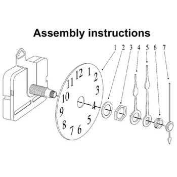 1 Set Sieninis Laikrodis Mechanizmas Pakeitimo Kvarcas Laikrodžio Švytuoklės Judėjimas Didelis Laikrodis Rankas Clockwork Priedai Dalis часовой меха