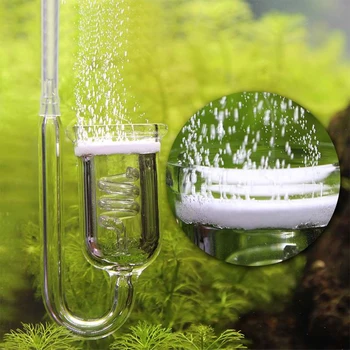 1 Vnt Akvariumą CO2 Difuzorius Stiklo Burbulas Bakas Purkštukai Reaktoriaus Relės Reguliatoriaus Moss CO2 Purkštukai 60~300L Augalai