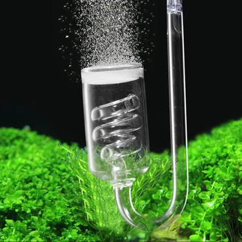 1 Vnt Akvariumą CO2 Difuzorius Stiklo Burbulas Bakas Purkštukai Reaktoriaus Relės Reguliatoriaus Moss CO2 Purkštukai 60~300L Augalai