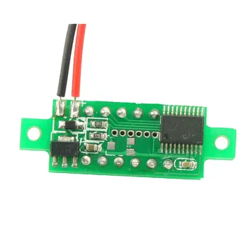 1 Vnt Digital Voltmeter LED Ekranas, Mini 2/3 Laidai voltmetras Ammeter Didelis Tikslumas Raudona / Žalia / Mėlyna DC 0V-30 V 0-100V