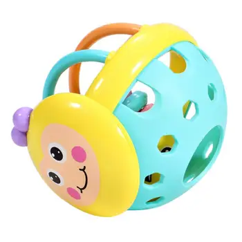 1 Vnt Kūdikiui Minkštos Gumos Barška Vaikų Ikimokyklinio Kramtymas Bell Žaislas Bičių Vertus Bell Barška Hantelio Vaikų Žaislų 0-12 Mėnesių