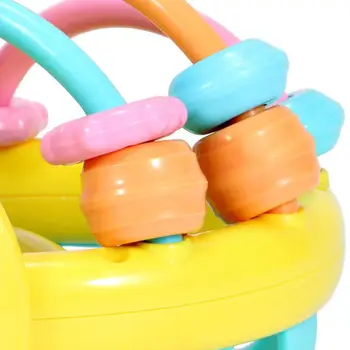 1 Vnt Kūdikiui Minkštos Gumos Barška Vaikų Ikimokyklinio Kramtymas Bell Žaislas Bičių Vertus Bell Barška Hantelio Vaikų Žaislų 0-12 Mėnesių