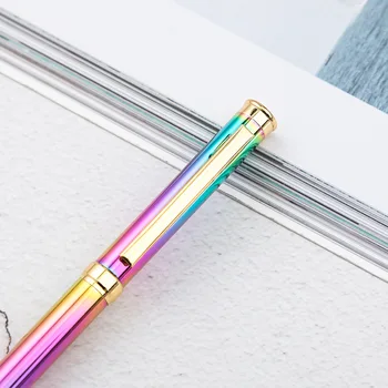 1 Vnt. Naujas Flash Pen Metalo Pakabukas Tušinukas Kulka 1,0 mm Plunksnų Mėlyna Papildymo Kokybiškos Biuro Rašyti Pen Rollerball Pen