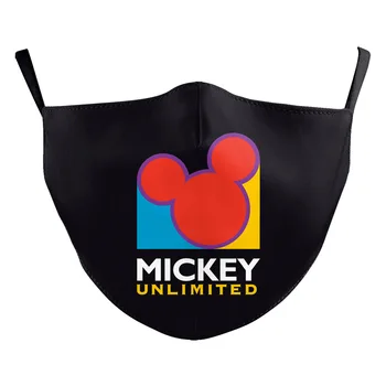 1 VNT Suaugusiųjų Disney Mickey Kaukė Daugkartinio naudojimo Plaunamas Kaukė KD2.5 Minnie Kaukė veidui Burną, 2 Filtrai Animacinių filmų Mielas Kaukė Antidust