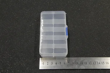 10 15 grotelių PE talpinimo Plastikiniai mygtuką perjungti saugiklį Komponentai Žvejybos masalas