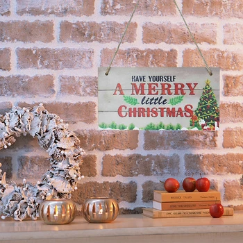 10*20cm Linksmų Kalėdų Medinė Apdaila Durų Ženklas Sąrašas Žymeklį Kalėdų Lauko Kabinti Ornamentu Namuose Kalėdos Medis Sienų Dekoras