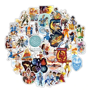10/30/50pcs/pak Avatar The Last Airbender anime Lipdukai Lable Motociklų Baldai, Vaikų žaislus, Riedlentes, Kompiuteriai