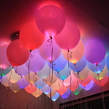 10/50pcs Turas RGB LED Blykste kamuolys lempos mini šviesos NUOLATINIS popierius žibintai balionų žiburiai Kalėdų vestuves apdaila