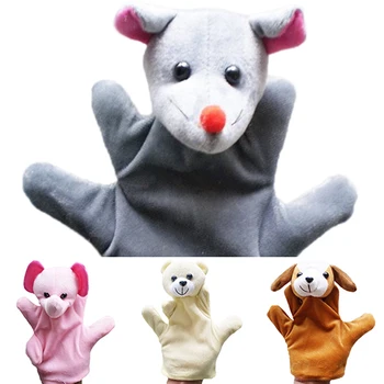 10 Stilius Hand Lėlių Gyvūnų Pliušiniai Žaislai, Kūdikių Medžiaga Švietimo Pažinimo Ranka Žaislų Piršto Lėles, Wolf Kiauliniai Tigras, Šuo Lėlių