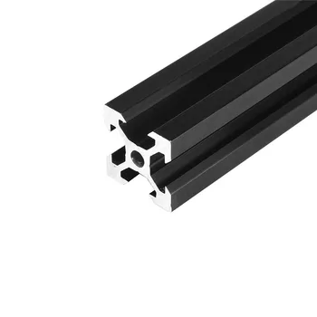 100-1000mm Black 2020 V-Įpjovos Aliuminio Profilių Ekstruzijos Rėmas CNC Lazerinio Graviravimo Staklės Medienos apdirbimo 