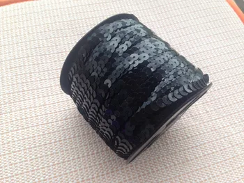 100 m/roll 6mm prarasti skersmens apvalus plokščias blizgančiais Paillettes siuvimo slenkstukai amatų medžiaga aksesuaras Papuošalai, Dekoratyviniai