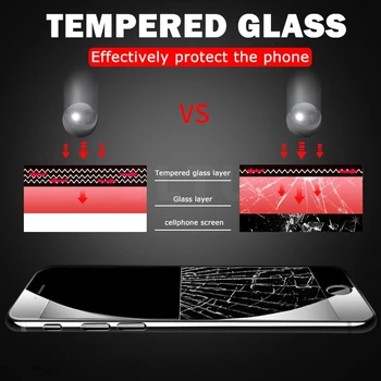 1000D Visą Grūdintas Stiklas Screen Protector, iPhone, 11 Pro XS Max XR X 5 5s 6 6s 7 8 Plius 12 Pro Max SE 2020 Apsauginis Stiklas