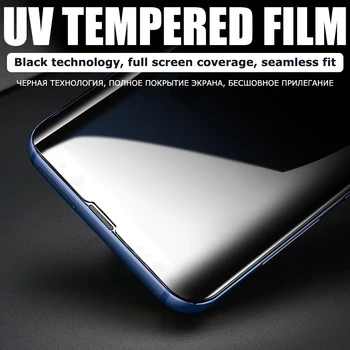 1000D Visą Lenktas UV Grūdintas Stiklas Samsung Galaxy S8 S9 S10 S20 Plius 20 Pastaba Ultra Pastaba 8 9 10 Pro Screen Protector Stiklo