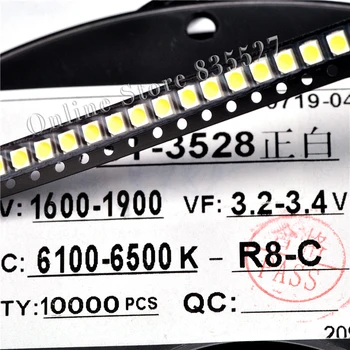 1000pcs 1210 3528 SMD LED ryškus šaltai balta / šiltai balta / nature balta / raudona / mėlyna / žalia / geltona / RGB šviesos karoliukai