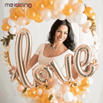 100cm balionas stovi plastiko apskritimas šalis dekoro baby shower vestuvių dekoro backdrops apvalios arkos garliava 