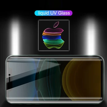 100D, UV Klijai Visiškai Sceen Protector, iPhone, 11 Pro Max Nano Skystis UV Grūdintas Stiklas iPhone 11 Pro Max X XS Ekrano Plėvelė