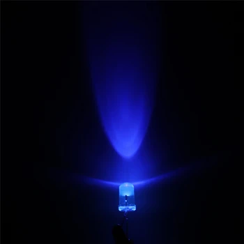 100vnt 5mm Apvalios Raudonos UV 405nm LED Diodų Šviesus Vanduo skaidrus LED Šviesos Lempos, Raudonos Spalvos Žibintų