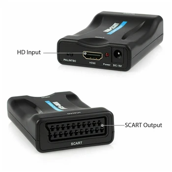 1080P HDMI į HDMI Vaizdo Garso Upscale Konverteris AV Signalo Adapteris HD Imtuvas su ES/JAV Galios Prijungti Išmanųjį telefoną, HD TV, DVD