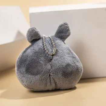 10cm Pliušinis Žaislas Mano Kaimynas Totoro Įdaryti Minkštas Pakabukas Lėlės Su Keychain paketų prižiūrėtojų raktinę Puiki Dovana