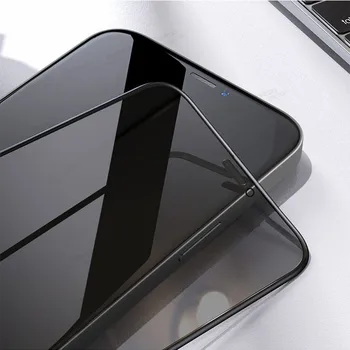 10D Visiškai tamsinti Stiklai iphone 12 mini Apsauginis Stiklas Iphone12 Pro Max Aifon 12mini Anti-spy Privačių Screen Protector Filmas