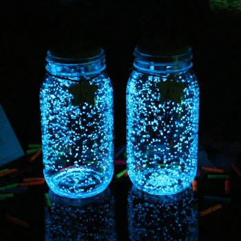 10g Vestuves Apdailos Švyti Žvyro Noctilucent Smėlio Žuvų Bakas Akvariumas Liuminescencinės Dalelių Žvaigždėtas Dangus Liuminescencinės Smėlio