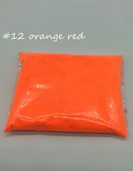 10gr Oranžinė Raudona Spalva Liuminescencinės Milteliai fosforo Pigmentas Dažų, Neoninės milteliai Nagų Dailės lenkijos,Neoninės Pigmento Miltelių