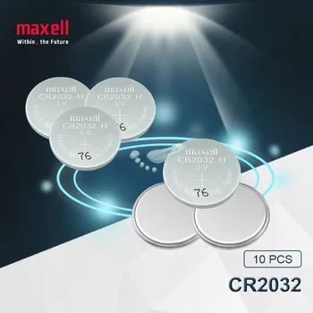 10pc maxell originalus nauja baterija cr2032 3v mygtuką ląstelių monetos baterijas žiūrėti kompiuterio žaislas nuotolinio valdymo cr 2032