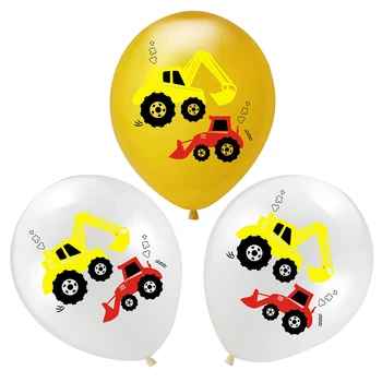 10vnt 12 colių lateksiniai balionai inžinerijos sunkvežimių ekskavatorių konfeti china balionus, gimtadienio apdailos prekes vaikams