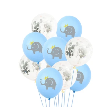 10vnt 12inch Animacinių filmų Lateksiniai Balionai Vaikų Gimtadienio Apdailos Mėlynas Rožinis Dramblys Kūdikių Dušas, Balionų Dekoracijos Naudai