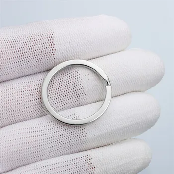 10vnt 28mm Keychain Split Žiedai Su Nikelio Kompasas paketų prižiūrėtojų raktinę Metalo, Sidabro Spalvos Raktas Fob 