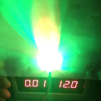 10VNT 3mm, 5mm Flash Blink LED Diod 12V 20cm iš Anksto sujungtas, Balta Raudona Žalia Mėlyna Geltona UV RGB Lempa, Šviesos Diodų, iš Anksto lituojamas