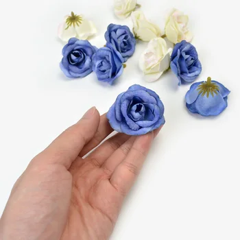 10vnt 4cm Dirbtinių Gėlių Šilko Rožė Gėlių Galvos Vestuvių Namo Šalis Dekoro 