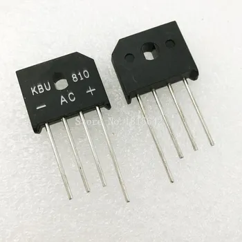 10VNT/DAUG KBU810 KBU-810 1000V 8A diodų tiltas lygintuvas naujas ir originalus IC