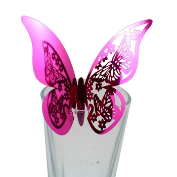 10vnt/daug Lazerio Cut-out Butterfly Vestuvių Dekoravimas Gimtadienio Taurės Kortelės Lentelės Pavadinimas Vyno, Maisto Svečias Sėdimos Vietos Kortelės Naudai